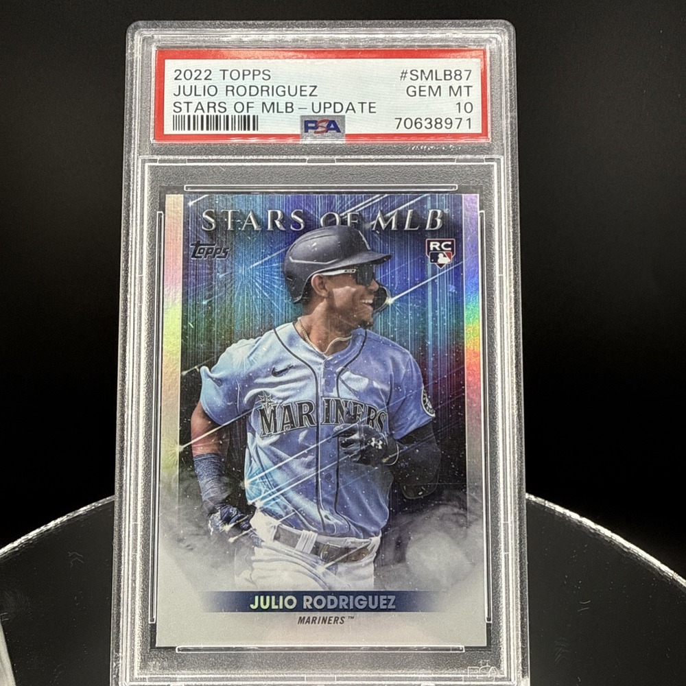 2022 Topps Update Series Stars of MlB Julio Rodriguez #SMLB-87 (RC) PSA10 GEM-MT